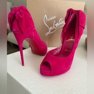 Authentic Christian Louboutin Bomba Velvet Heels